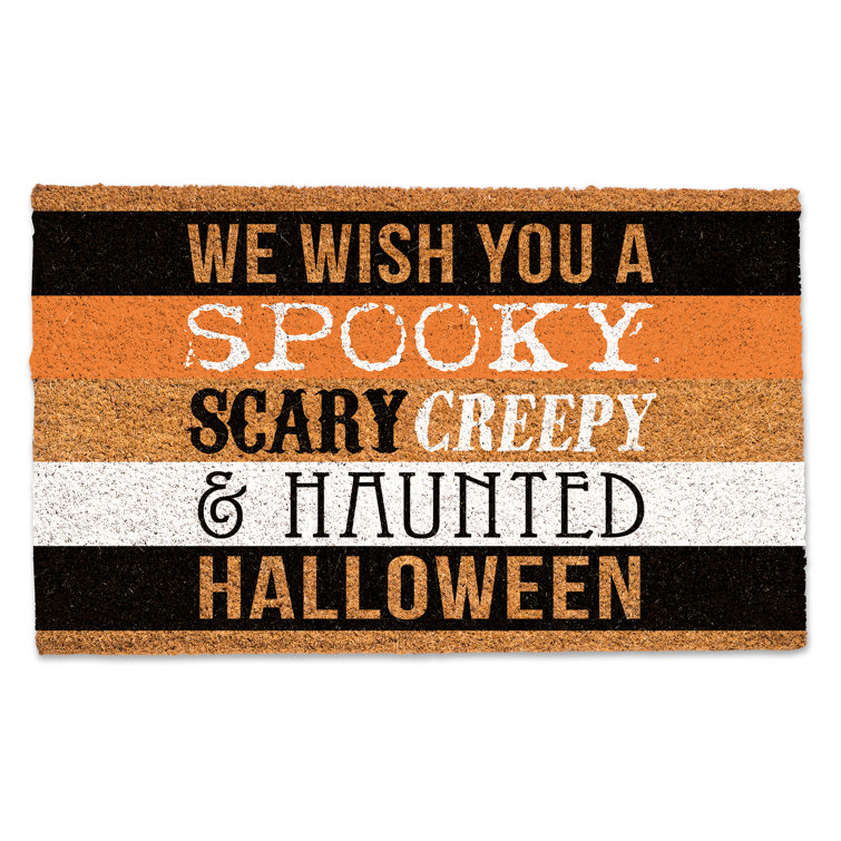 The Holiday Aisle® Hemi Halloween Outdoor Doormat Wayfair